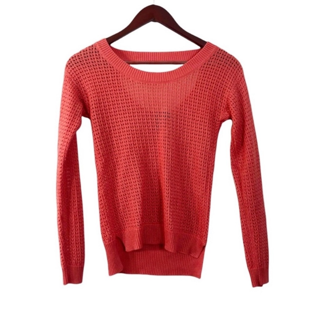 Full Tilt Orange Knit Long Sleeve Sweater